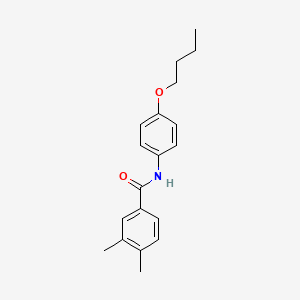 molecular formula C19H23NO2 B2988033 N-(4-丁氧基苯基)-3,4-二甲基苯甲酰胺 CAS No. 433697-75-7