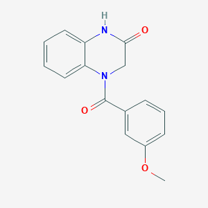4-(3-methoxybenzoyl)-3,4-dihydroquinoxalin-2(1H)-one