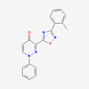 1-phenyl-3-(3-(o-tolyl)-1,2,4-oxadiazol-5-yl)pyridazin-4(1H)-one