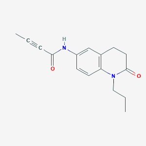 N-(2-oxo-1-propyl-1,2,3,4-tetrahydroquinolin-6-yl)but-2-ynamide