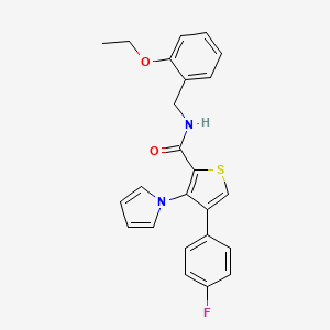 N-(2-ethoxybenzyl)-4-(4-fluorophenyl)-3-(1H-pyrrol-1-yl)thiophene-2-carboxamide