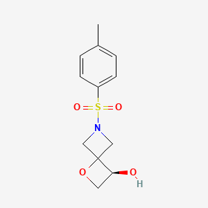 molecular formula C12H15NO4S B2988090 (3S)-6-(4-Methylphenyl)sulfonyl-1-oxa-6-azaspiro[3.3]heptan-3-ol CAS No. 1349199-64-9