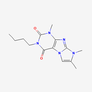 B2988091 2-Butyl-4,6,7-trimethylpurino[7,8-a]imidazole-1,3-dione CAS No. 903271-80-7