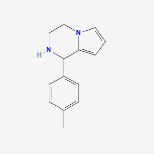 molecular formula C14H16N2 B2988103 1-(p-Tolyl)-1,2,3,4-tetrahydropyrrolo[1,2-a]pyrazine CAS No. 890090-95-6