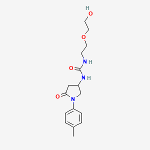 1-(2-(2-Hydroxyethoxy)ethyl)-3-(5-oxo-1-(p-tolyl)pyrrolidin-3-yl)urea