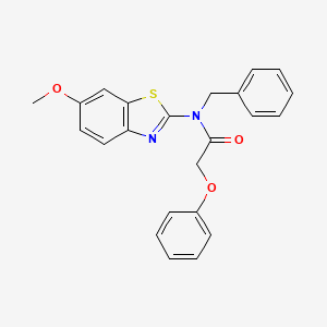 molecular formula C23H20N2O3S B2988122 N-benzyl-N-(6-methoxybenzo[d]thiazol-2-yl)-2-phenoxyacetamide CAS No. 899963-84-9