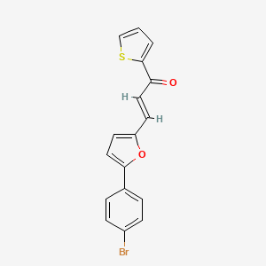 molecular formula C17H11BrO2S B2988124 (E)-3-(5-(4-溴苯基)呋喃-2-基)-1-(噻吩-2-基)丙-2-烯-1-酮 CAS No. 307504-75-2