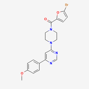 (5-Bromofuran-2-yl)(4-(6-(4-methoxyphenyl)pyrimidin-4-yl)piperazin-1-yl)methanone