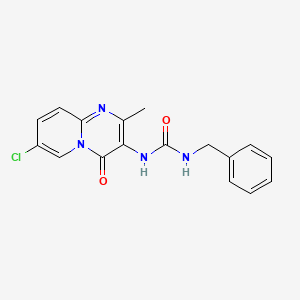 molecular formula C17H15ClN4O2 B2988137 1-benzyl-3-(7-chloro-2-methyl-4-oxo-4H-pyrido[1,2-a]pyrimidin-3-yl)urea CAS No. 1020976-86-6