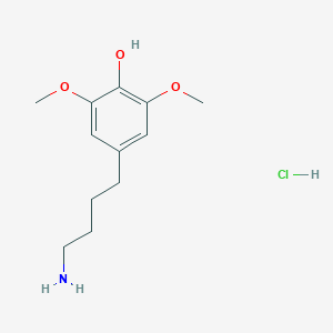 4-(4-Aminobutyl)-2,6-dimethoxyphenol;hydrochloride