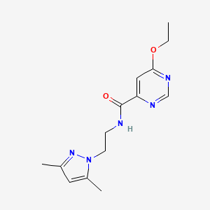 N-(2-(3,5-dimethyl-1H-pyrazol-1-yl)ethyl)-6-ethoxypyrimidine-4-carboxamide