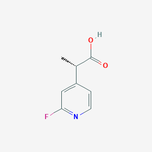 (2S)-2-(2-Fluoropyridin-4-yl)propanoic acid