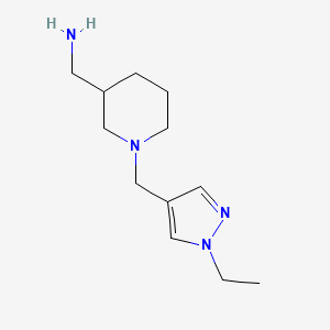 {1-[(1-Ethyl-1H-pyrazol-4-YL)methyl]piperidin-3-YL}methylamine