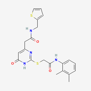N-(2,3-dimethylphenyl)-2-((6-oxo-4-(2-oxo-2-((thiophen-2-ylmethyl)amino)ethyl)-1,6-dihydropyrimidin-2-yl)thio)acetamide