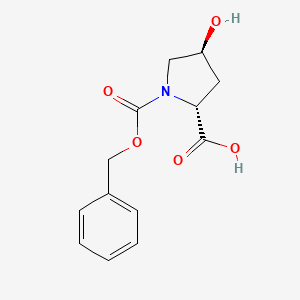 molecular formula C13H15NO5 B2988169 (2R,4S)-4-hydroxy-1-phenylmethoxycarbonylpyrrolidine-2-carboxylic acid CAS No. 313706-21-7