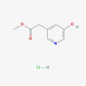 molecular formula C8H10ClNO3 B2988173 2-(5-羟基吡啶-3-基)乙酸甲酯;盐酸盐 CAS No. 2375268-94-1