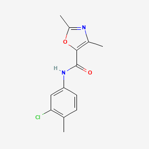 N-(3-chloro-4-methylphenyl)-2,4-dimethyloxazole-5-carboxamide