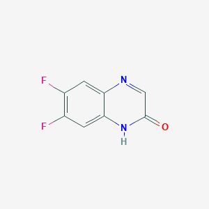 molecular formula C8H4F2N2O B2988176 6,7-Difluoro-quinoxalin-2-ol CAS No. 137690-08-5