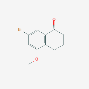molecular formula C11H11BrO2 B2988191 7-Bromo-5-methoxy-3,4-dihydronaphthalen-1(2H)-one CAS No. 1336953-53-7