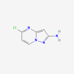 molecular formula C6H5ClN4 B2988194 5-Chloropyrazolo[1,5-a]pyrimidin-2-amine CAS No. 1785622-20-9