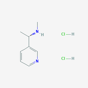 molecular formula C8H14Cl2N2 B2988208 methyl[(1S)-1-(pyridin-3-yl)ethyl]amine dihydrochloride CAS No. 2193051-95-3