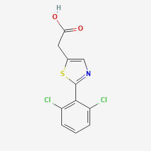 molecular formula C11H7Cl2NO2S B2988225 2-(2-(2,6-Dichlorophenyl)thiazol-5-yl)acetic acid CAS No. 1010872-22-6