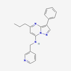 3-phenyl-5-propyl-N-(pyridin-3-ylmethyl)pyrazolo[1,5-a]pyrimidin-7-amine