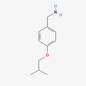 molecular formula C11H17NO B2988253 (4-Isobutoxyphenyl)methanamine CAS No. 4734-09-2