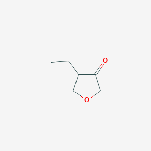 molecular formula C6H10O2 B2988271 4-Ethyloxolan-3-one CAS No. 1505778-50-6