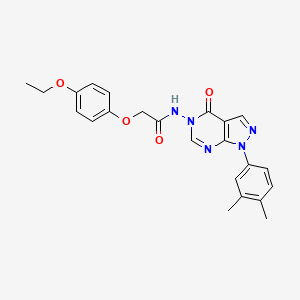 molecular formula C23H23N5O4 B2988272 N-(1-(3,4-dimethylphenyl)-4-oxo-1H-pyrazolo[3,4-d]pyrimidin-5(4H)-yl)-2-(4-ethoxyphenoxy)acetamide CAS No. 899967-48-7