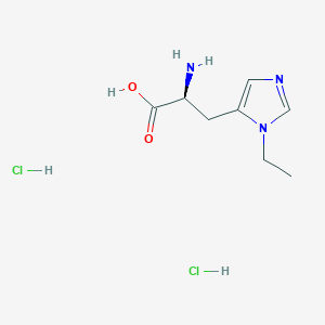 molecular formula C8H15Cl2N3O2 B2988274 H-His-OEt2.HCl CAS No. 35166-54-2