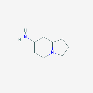 molecular formula C8H16N2 B2988276 八氢吲哚并[1,2-a]氮杂环-7-胺 CAS No. 80220-48-0