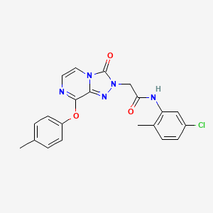 molecular formula C21H18ClN5O3 B2988281 N-(5-chloro-2-methylphenyl)-2-(3-oxo-8-(p-tolyloxy)-[1,2,4]triazolo[4,3-a]pyrazin-2(3H)-yl)acetamide CAS No. 1251675-78-1