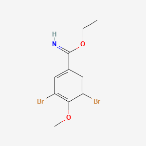 3,5-Dibromo-4-methoxybenzimidic acid ethyl ester