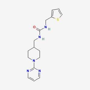 1-((1-(Pyrimidin-2-yl)piperidin-4-yl)methyl)-3-(thiophen-2-ylmethyl)urea