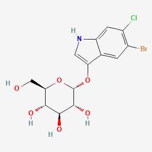 molecular formula C14H15BrClNO6 B2988325 5-Bromo-6-chloro-3-indolyl alpha-D-glucopyranoside CAS No. 878495-64-8
