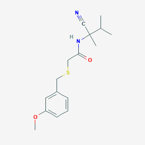 N-(1-cyano-1,2-dimethylpropyl)-2-{[(3-methoxyphenyl)methyl]sulfanyl}acetamide