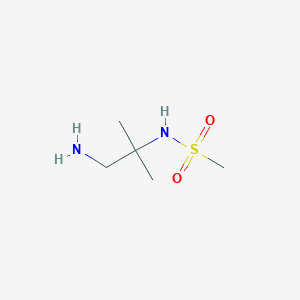 molecular formula C5H14N2O2S B2988377 N-(1-amino-2-methylpropan-2-yl)methanesulfonamide CAS No. 1251062-48-2