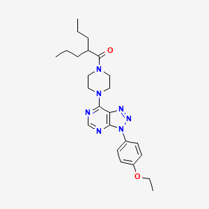 1-(4-(3-(4-ethoxyphenyl)-3H-[1,2,3]triazolo[4,5-d]pyrimidin-7-yl)piperazin-1-yl)-2-propylpentan-1-one