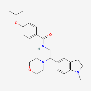 4-isopropoxy-N-(2-(1-methylindolin-5-yl)-2-morpholinoethyl)benzamide