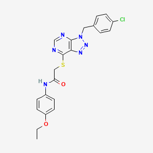 2-((3-(4-chlorobenzyl)-3H-[1,2,3]triazolo[4,5-d]pyrimidin-7-yl)thio)-N-(4-ethoxyphenyl)acetamide