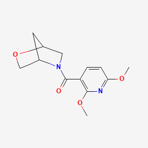 molecular formula C13H16N2O4 B2988404 2-氧杂-5-氮杂双环[2.2.1]庚烷-5-基(2,6-二甲氧基吡啶-3-基)甲酮 CAS No. 2034611-23-7