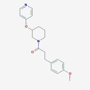 3-(4-Methoxyphenyl)-1-(3-(pyridin-4-yloxy)piperidin-1-yl)propan-1-one