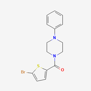 (5-Bromothiophen-2-yl)(4-phenylpiperazin-1-yl)methanone