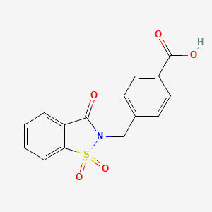 4-[(1,1-dioxido-3-oxo-1,2-benzisothiazol-2(3H)-yl)methyl]benzoic acid