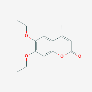 molecular formula C14H16O4 B2988466 6,7-Diethoxy-4-methylcoumarin CAS No. 314744-06-4