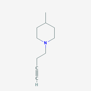 molecular formula C10H17N B2988508 1-(But-3-yn-1-yl)-4-methylpiperidine CAS No. 1343816-79-4