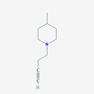 1-(But-3-yn-1-yl)-4-methylpiperidine