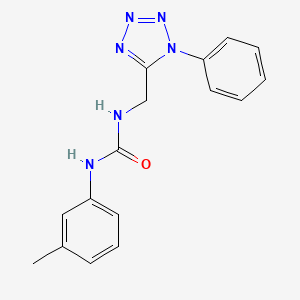 1-((1-phenyl-1H-tetrazol-5-yl)methyl)-3-(m-tolyl)urea