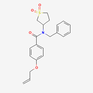 molecular formula C21H23NO4S B2988514 4-(allyloxy)-N-benzyl-N-(1,1-dioxidotetrahydrothiophen-3-yl)benzamide CAS No. 573695-80-4